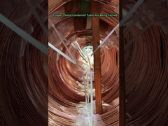 Ống ngưng tụ mạ đồng đang được đóng gói